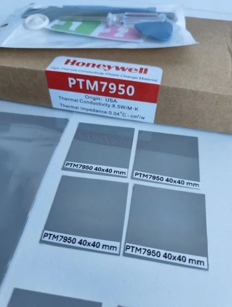 Фазовий перехід, термопрокладка Honeywell PTM7950 40х40