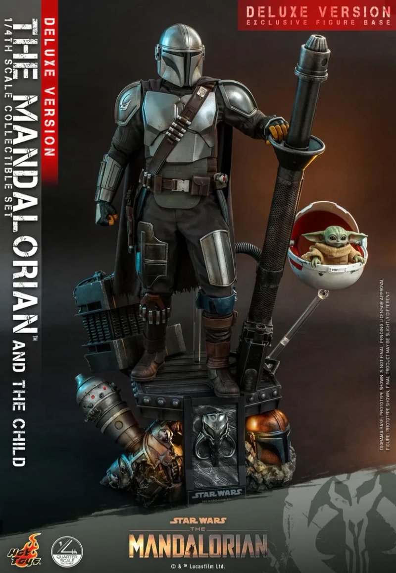 Фигурка 1/4 HOT TOYS QS 16 THE MANDALORIAN & THE CHILD делюкс версия. Star wars — фото 2