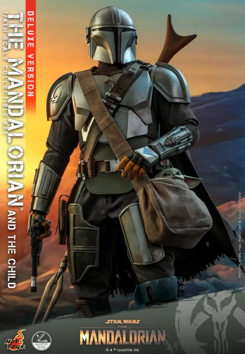 Фигурка 1/4 HOT TOYS QS 16 THE MANDALORIAN & THE CHILD делюкс версия. Star wars — фото 4