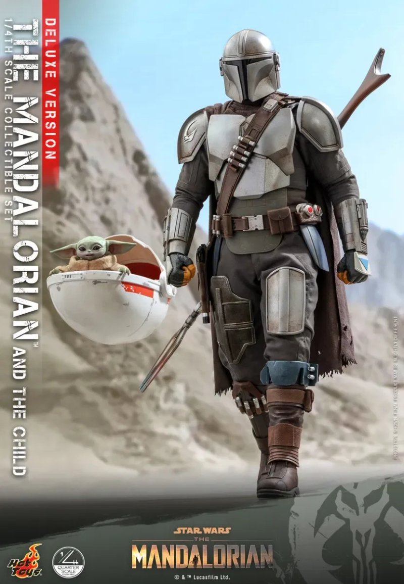 Фигурка 1/4 HOT TOYS QS 16 THE MANDALORIAN & THE CHILD делюкс версия. Star wars — фото 5