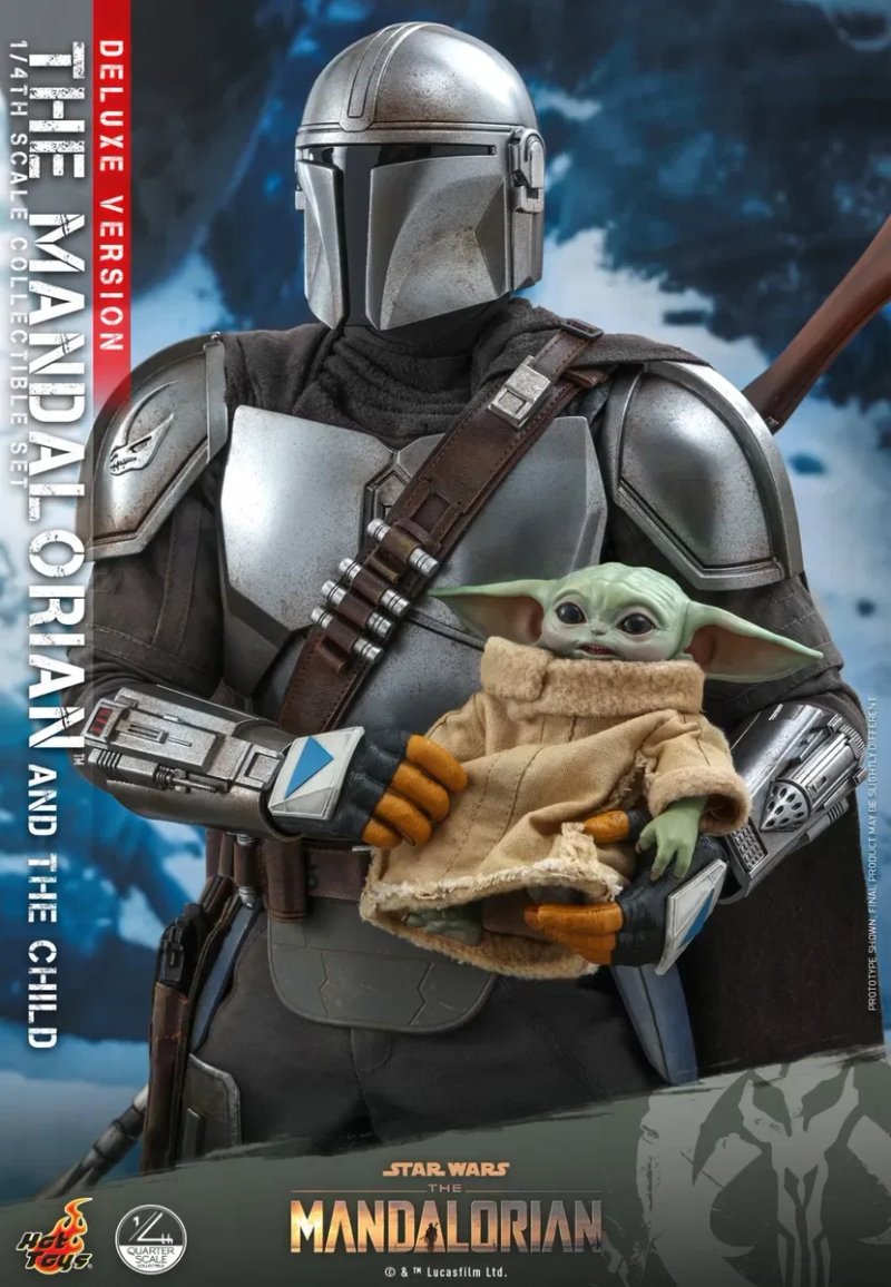 Фигурка 1/4 HOT TOYS QS 16 THE MANDALORIAN & THE CHILD делюкс версия. Star wars — фото 6