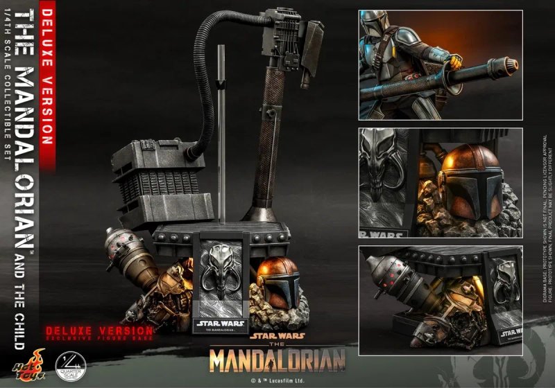 Фигурка 1/4 HOT TOYS QS 16 THE MANDALORIAN & THE CHILD делюкс версия. Star wars — фото 7