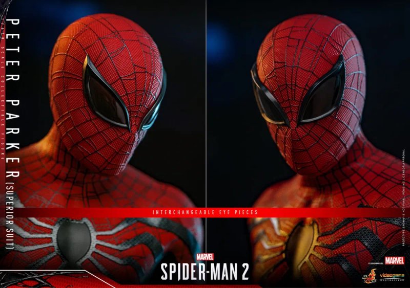 Фигурка 1/6 hot toys vgm61 SPIDER-MAN 2 – PETER PARKER (SUPERIOR SUIT) — фото 3
