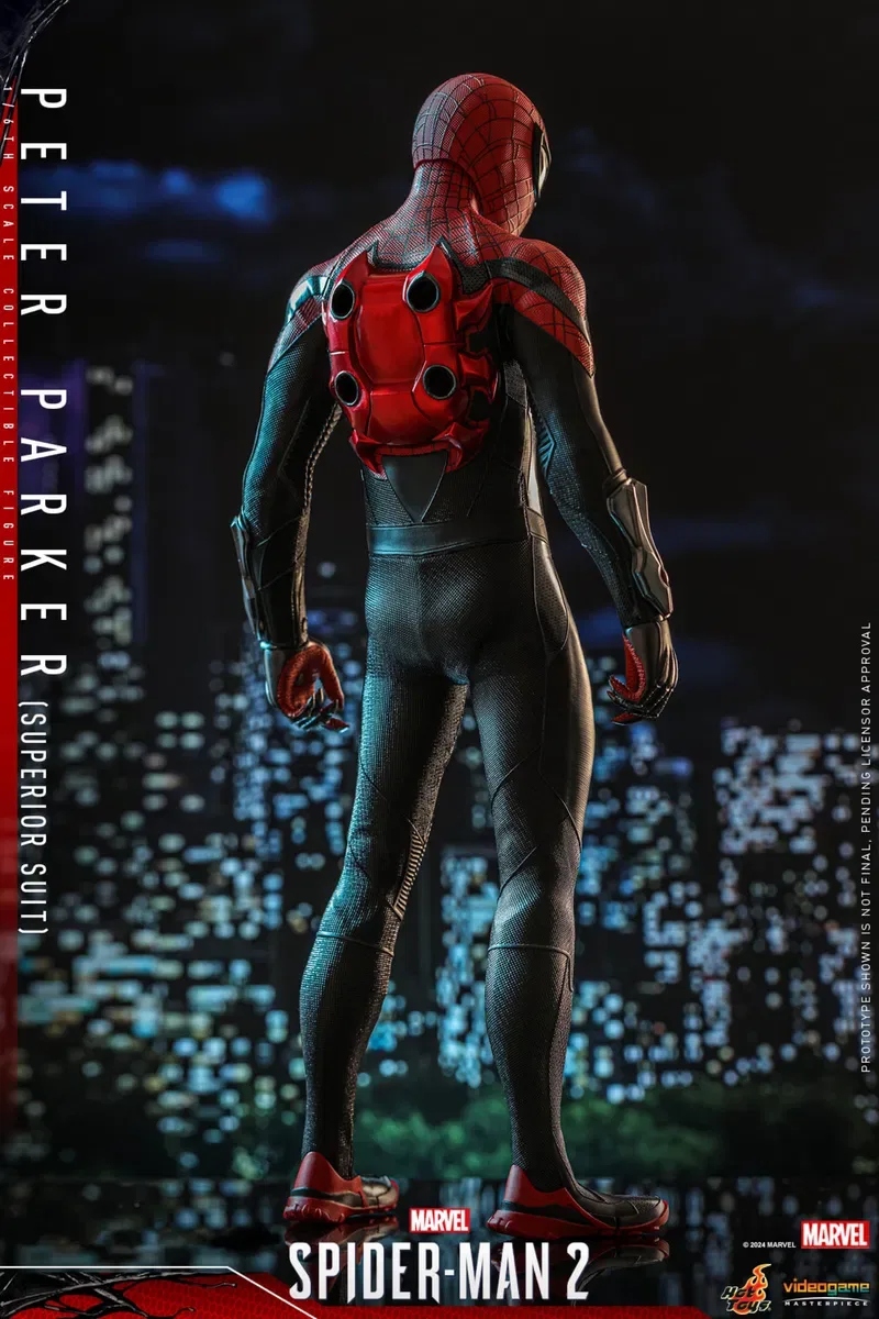 Фигурка 1/6 hot toys vgm61 SPIDER-MAN 2 – PETER PARKER (SUPERIOR SUIT) — фото 6