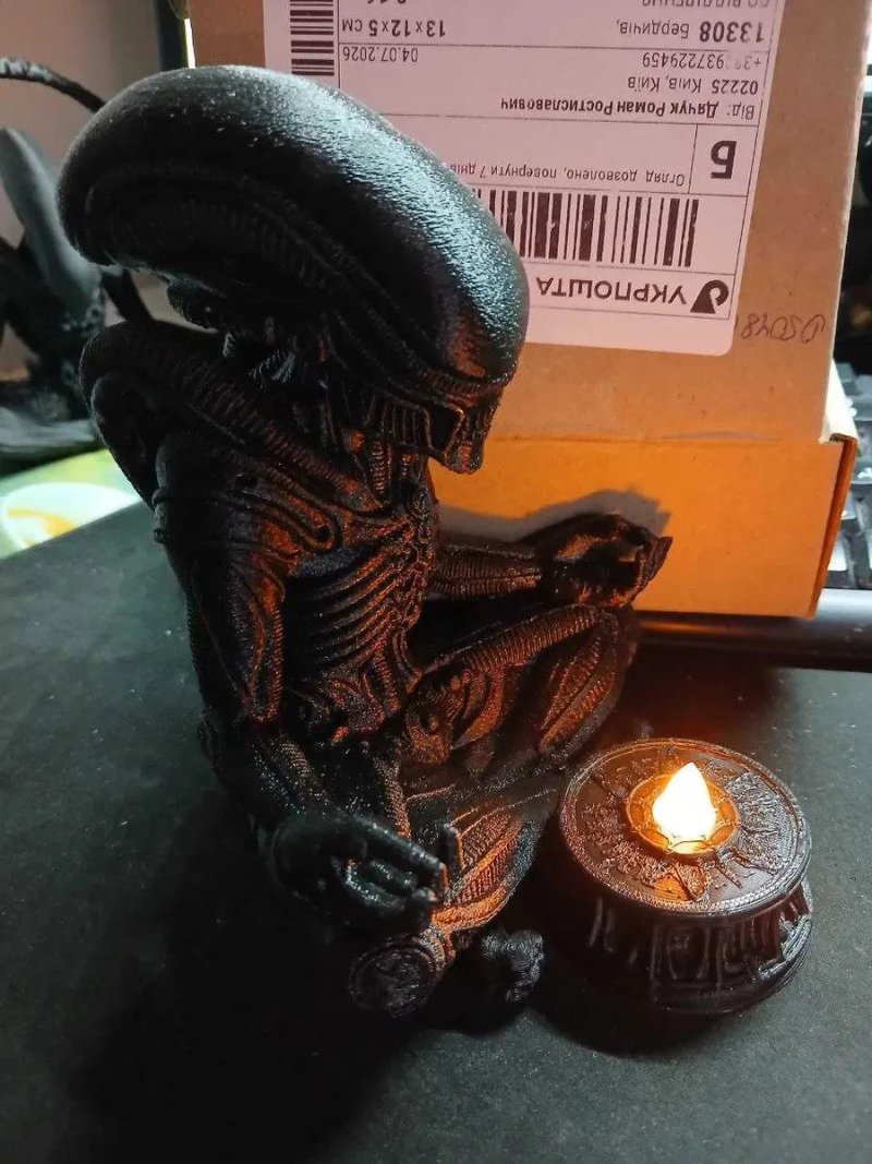 Фігурка чужий (Alien) у позі медитації, 15 см, колекційна модель/статуетка Alien/чужой/чужий — фото 8