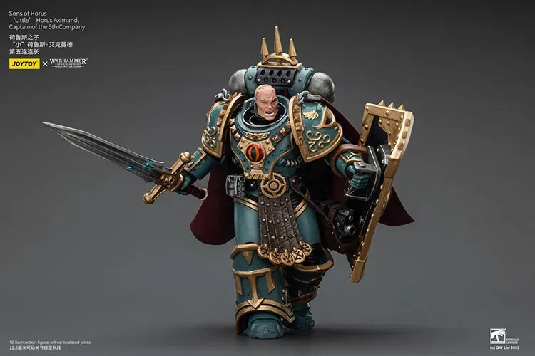 Фігурка warhammer40k JoyToy Sons of Horus‘Little’Horus Aximand,Captain of the 5th Company 1/18 — фото 5