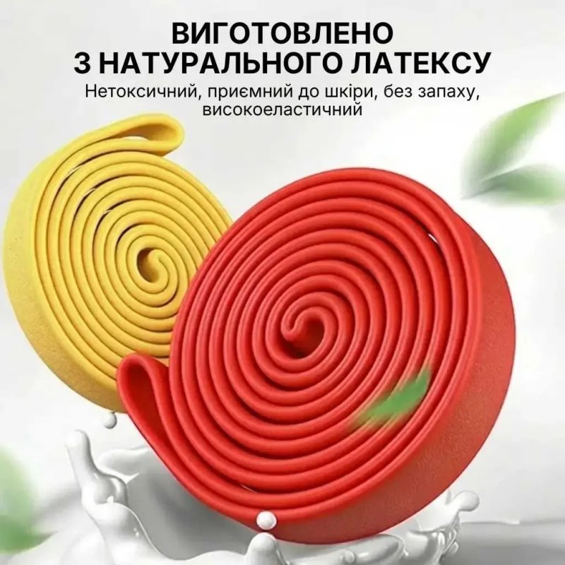 Фітнес-резинка WCG PowerStrip Level 2 (18 - 31 кг) — Гумовий еспандер для тренувань та підтягувань — фото 2