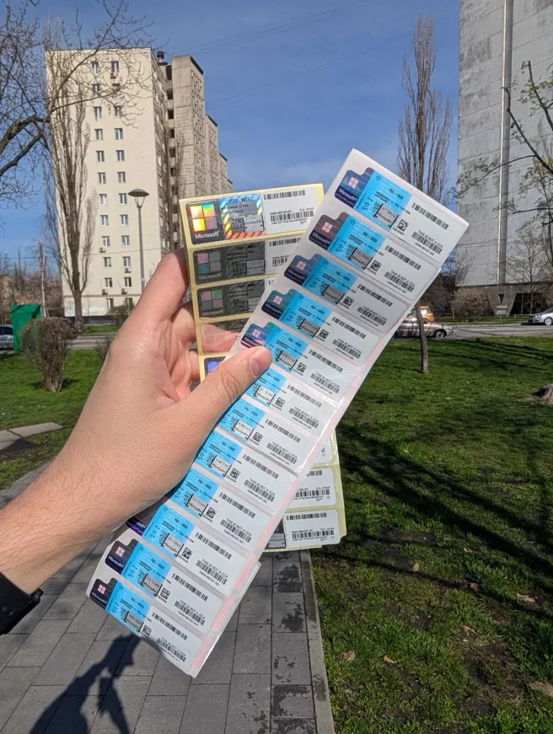 Физическая Windows 11 Pro Sticker | Стікер Віндовс 11 Про ОЕМ | Стикер — фото 3