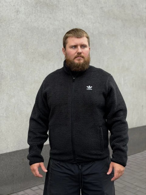 Флісова кофта Adidas, шерпа, оригінал