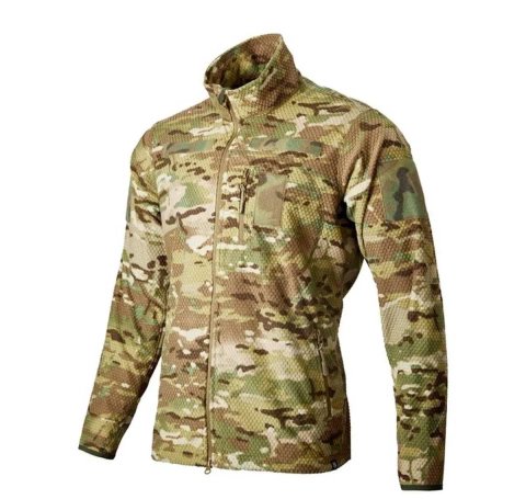 Флісова кофта ALPHA Мультикам Кубик  Тактична військова фліска | Кофта ЗСУ | Fleece 300 г/м² | Military | Multicam | 44-62