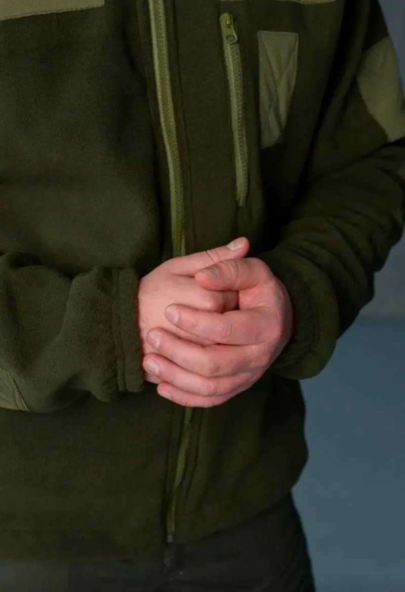 Флісова Кофта МІКРОФЛІС Olive A5 Олива Тактична Військова Тепла — фото 2