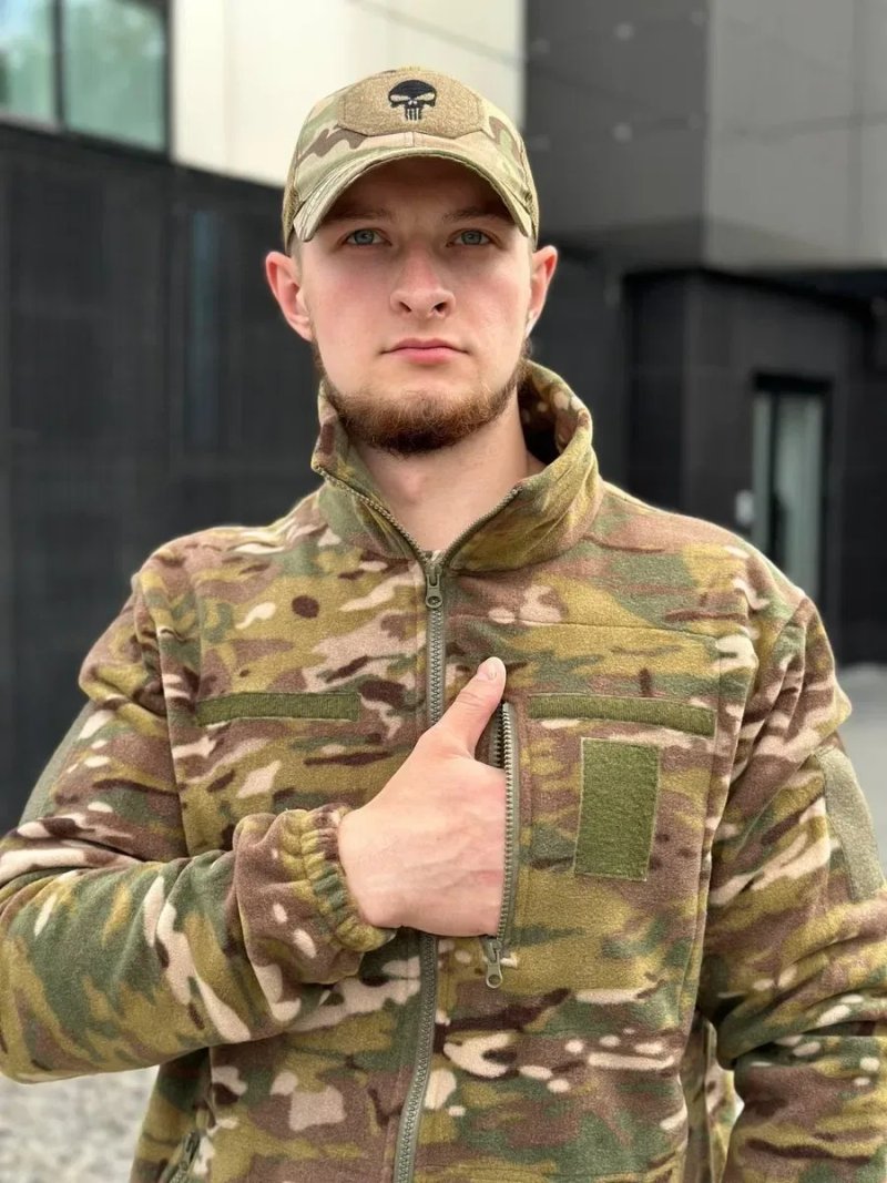 Флісова кофта Мультикам 300 | Тактична фліска | Військова кофта ЗСУ | Фліс Military Multicam | Тактичний одяг | Кофта на флісі | 00080 — фото 5