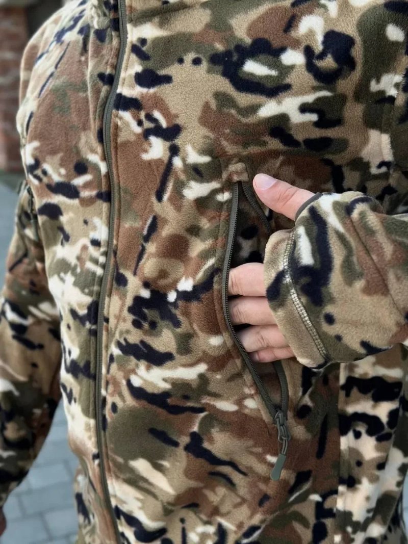 Флісова кофта Shark Мультикам | Тактична фліска | Військова кофта ЗСУ | Military Multicam | Тактичний одяг | Тепла кофта | S-XXXL — фото 8