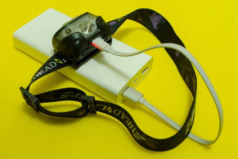 Фонарь тактический красный белый свет на лобный акб usb зарядка — фото 4