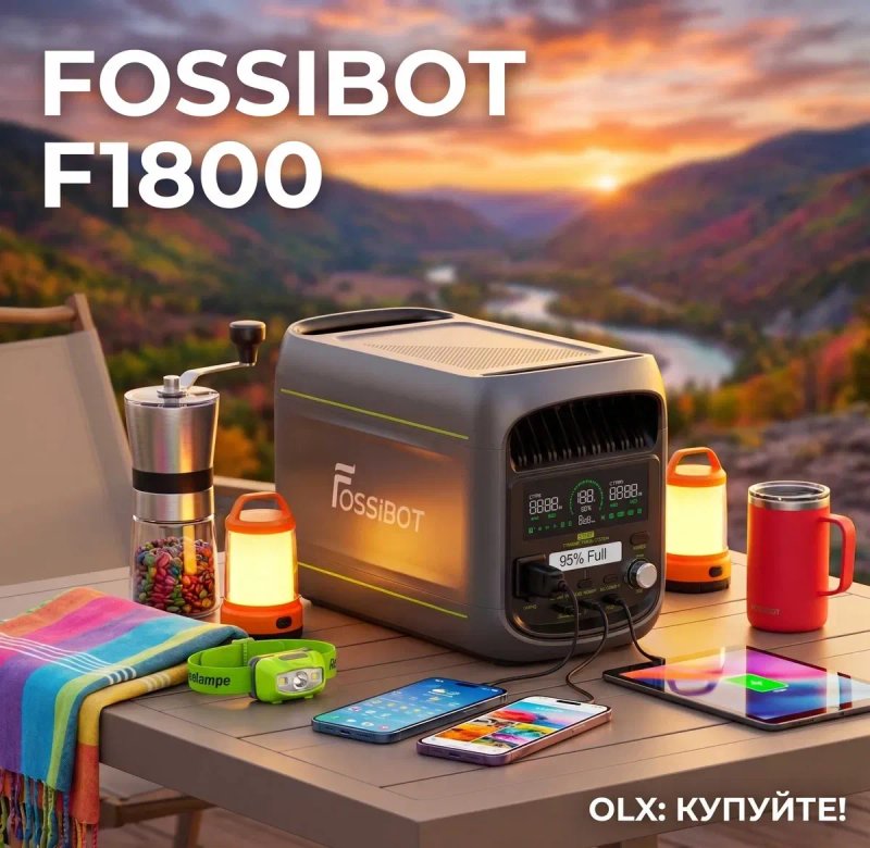 FOSSiBOT F1800 (1800W / 1024Wh) - НОВІ станції з ГАРАНТІЄЮ! — фото 8