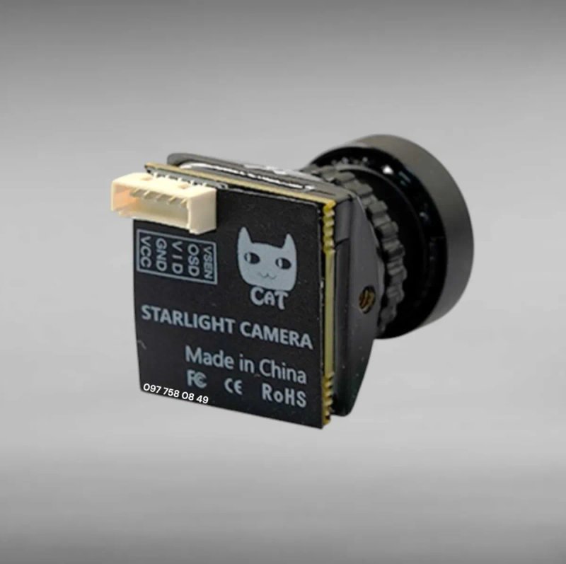 FPV камера Foxeer Cat 4 Micro 2.1mm 1200TVL 19x19 StarLight cat 3 — фото 2