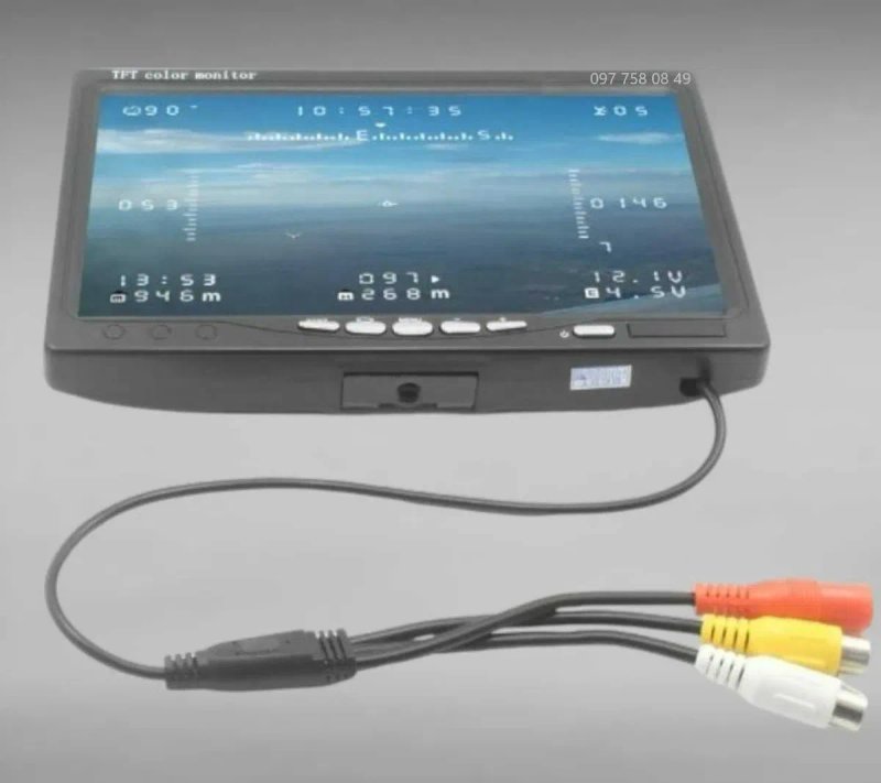 FPV монітор 7 дюймів 1024х600 дисплей readytosky k101 lcd5802d — фото 3