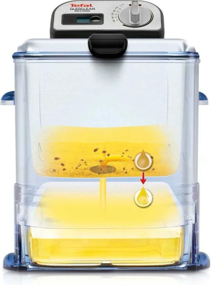 Фритюрниця Tefal Oleoclean Pro Inox & Design FR804015 картопля фрі фастфуд — фото 4