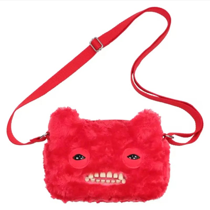 Fuggler фуглер фаглер мягкие сумочки котик далматинец красная оригинал сумка crossbody bag — фото 4
