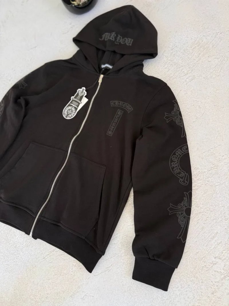 Full Zip Chrome Hearts Black — фото 2