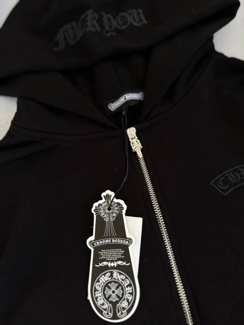 Full Zip Chrome Hearts Black — фото 3