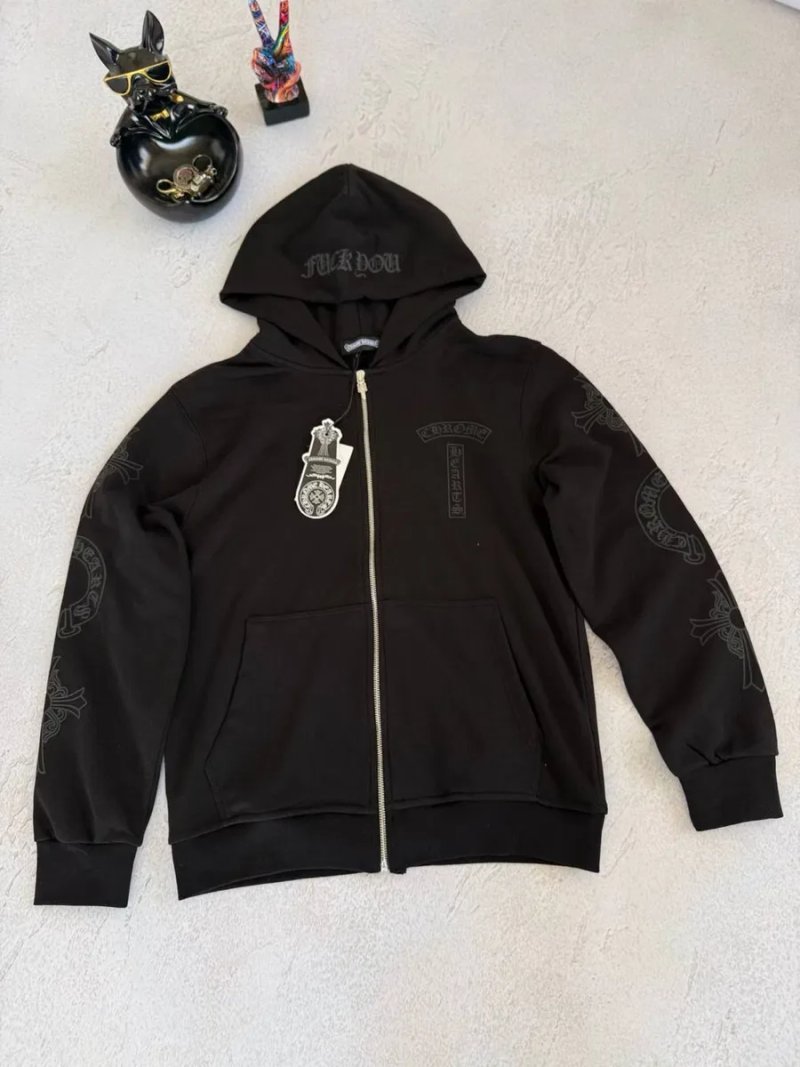 Full Zip Chrome Hearts Black — фото 4