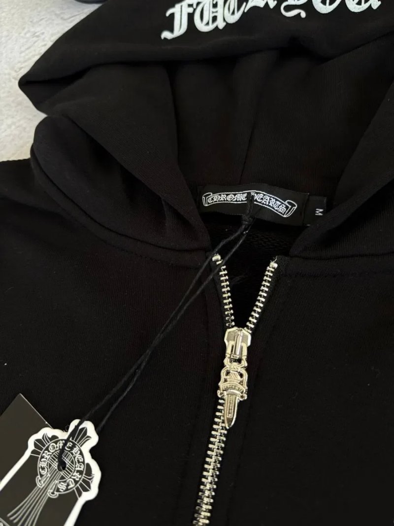 Full Zip Chrome Hearts Black — фото 6