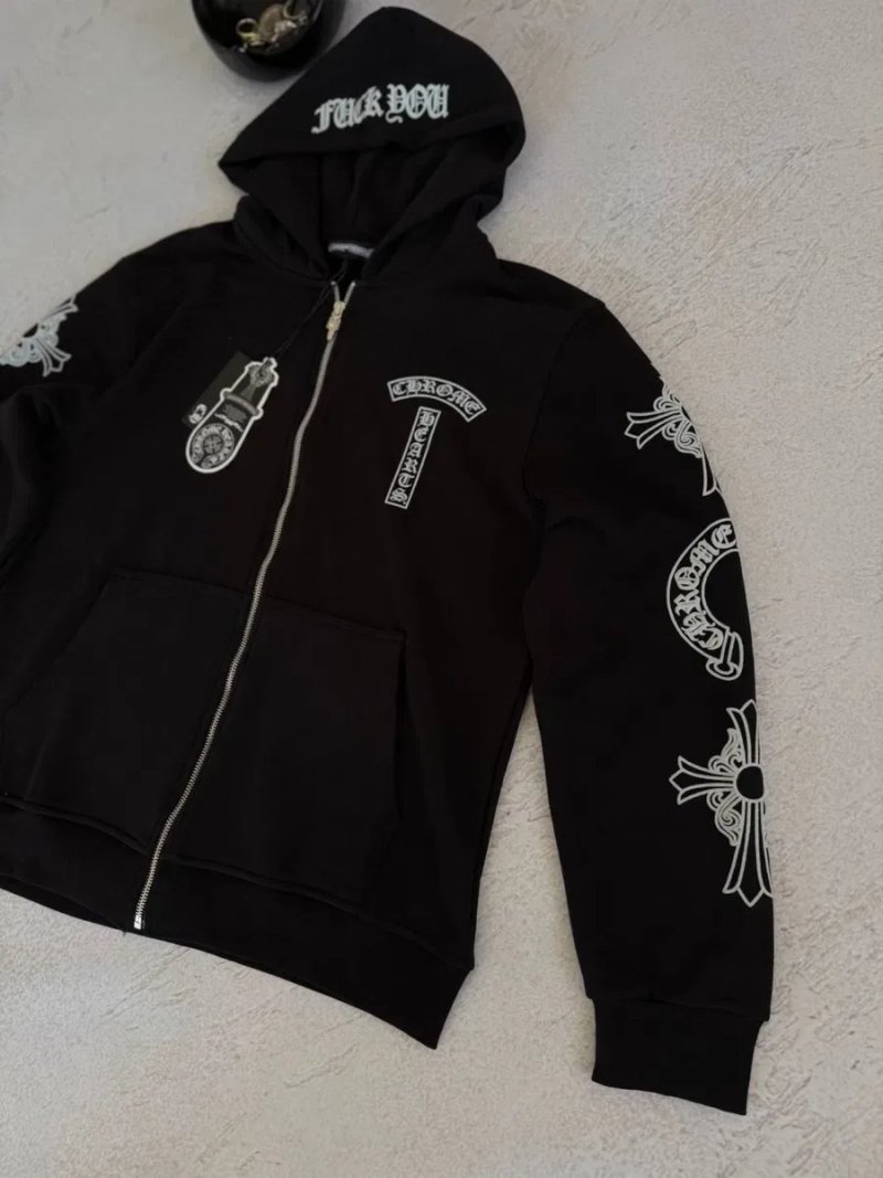 Full Zip Chrome Hearts Black — фото 7