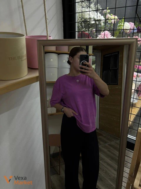 Футболка Adidas original фіолетова розмір M
