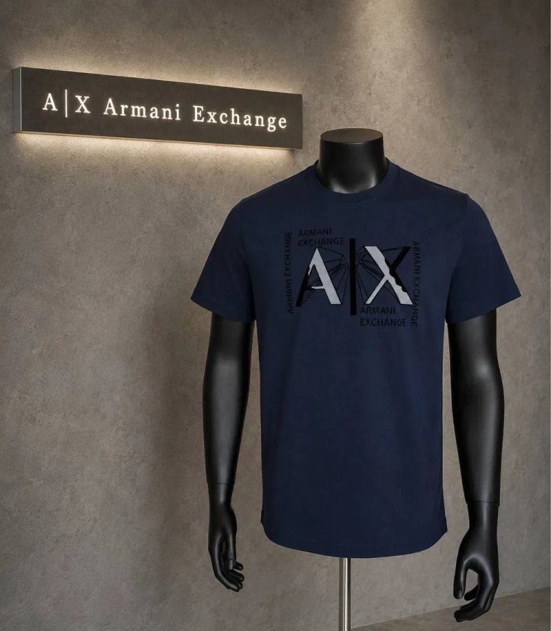 Футболка Armani Exchange A|X | 4 кольори | Розміри M–3XL — фото 3