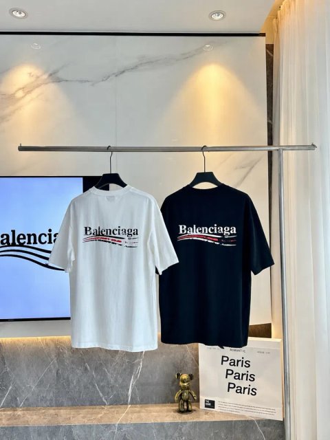 Футболка Balenciaga oversize чорна та біла S M L XL