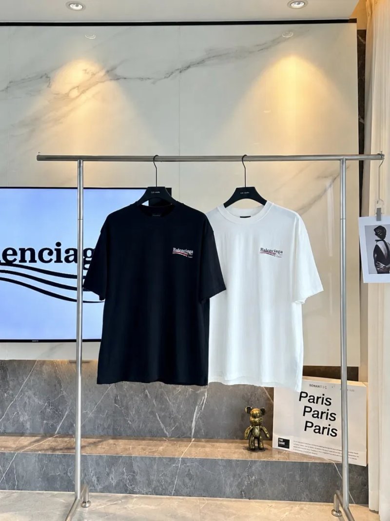 Футболка Balenciaga oversize чорна та біла S M L XL — фото 2