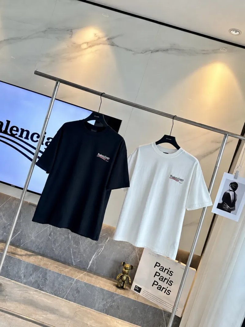 Футболка Balenciaga oversize чорна та біла S M L XL — фото 3