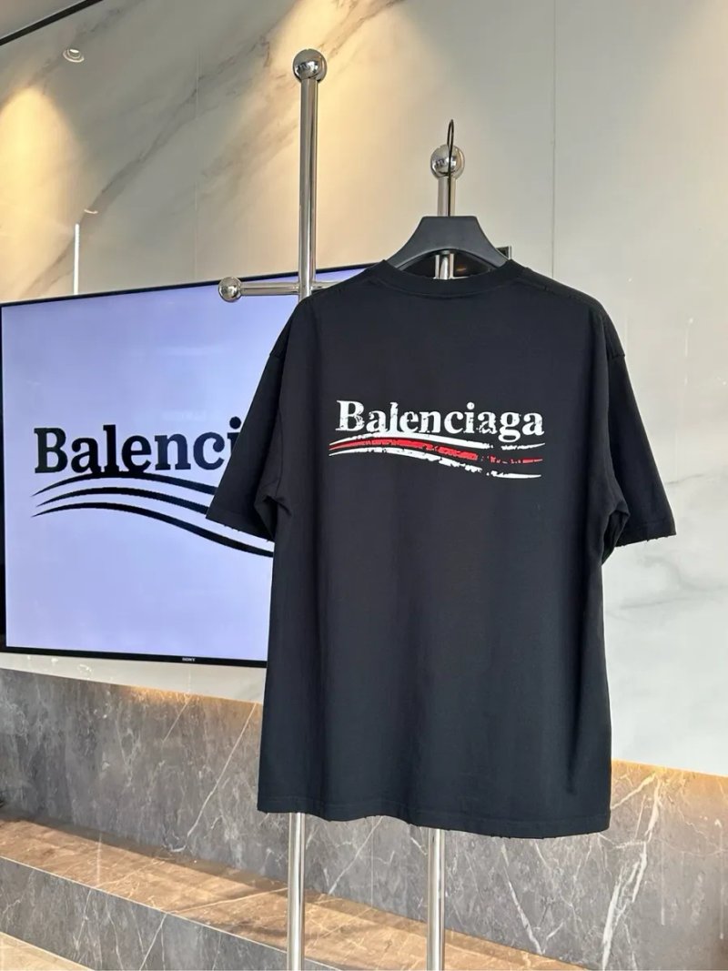 Футболка Balenciaga oversize чорна та біла S M L XL — фото 5