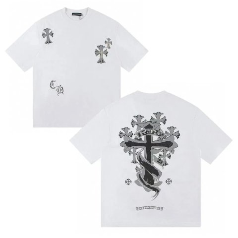 Футболка Chrome Hearts Logo унисекс Хром Хартс с крестами новинка 2025