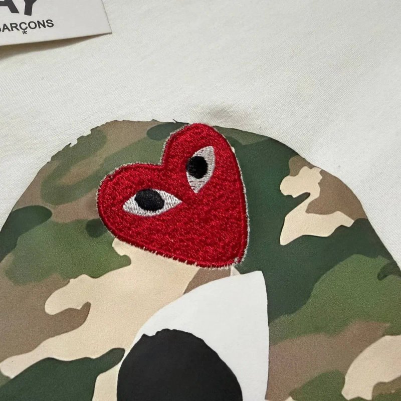 Футболка Comme des Garcons Play Logo унисекс плей с сердцем — фото 3