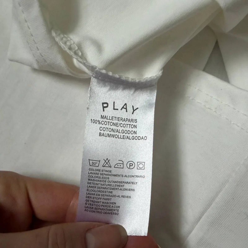 Футболка Comme des Garcons Play Logo унисекс плей с сердцем — фото 6