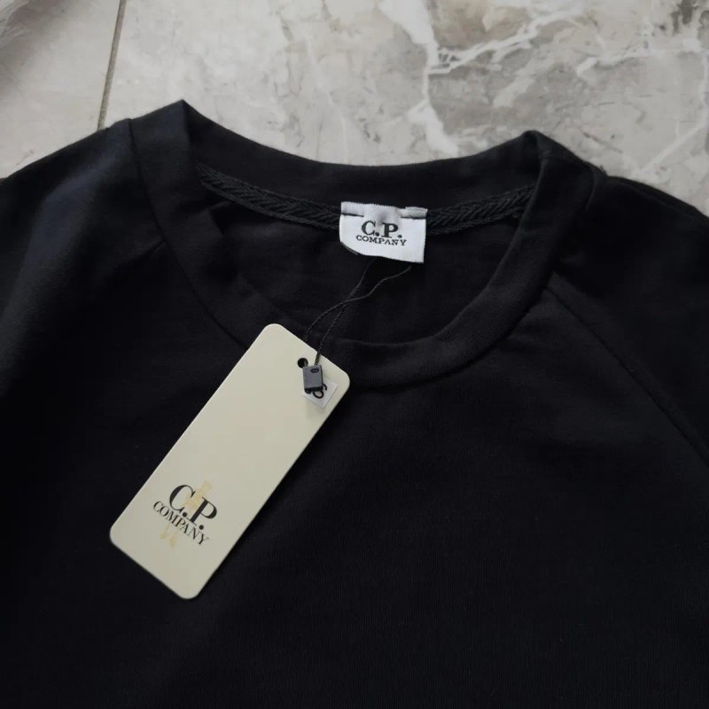 Футболка CP Company Лінза чоловіча чорна, біла | Мужская футболка СП Компани линза черная, белая — фото 4