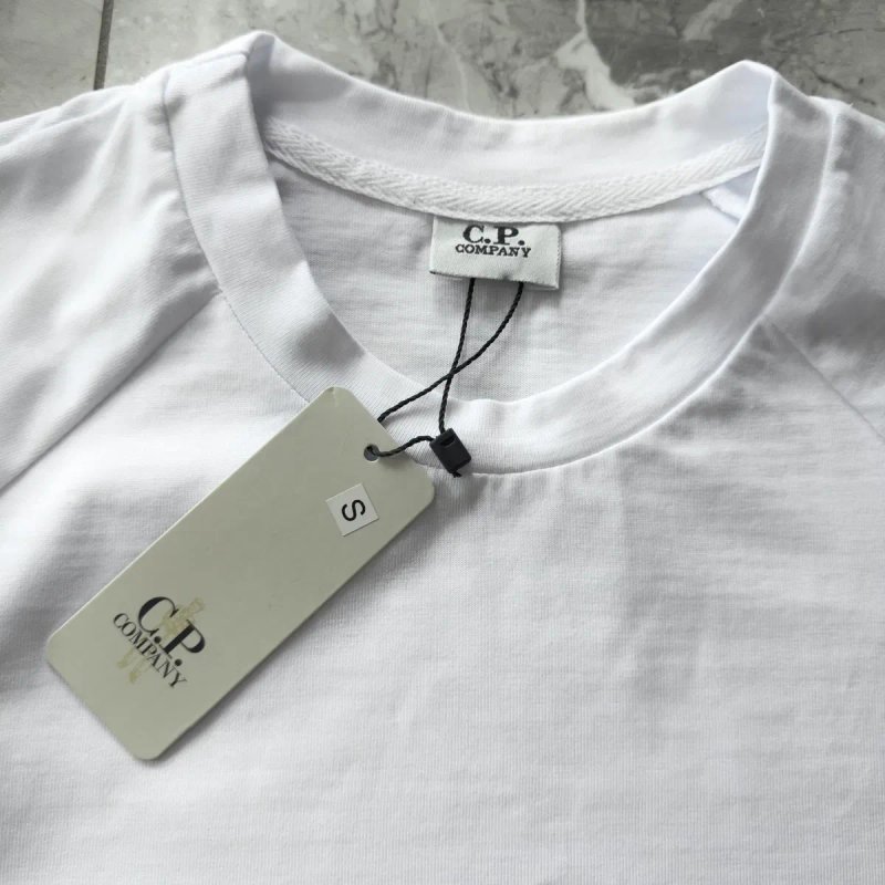 Футболка CP Company Лінза чоловіча чорна, біла | Мужская футболка СП Компани линза черная, белая — фото 7