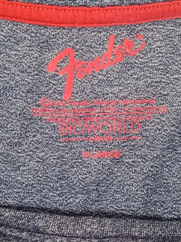 Футболка Fender (Matalan) XL Серый меланж — фото 3