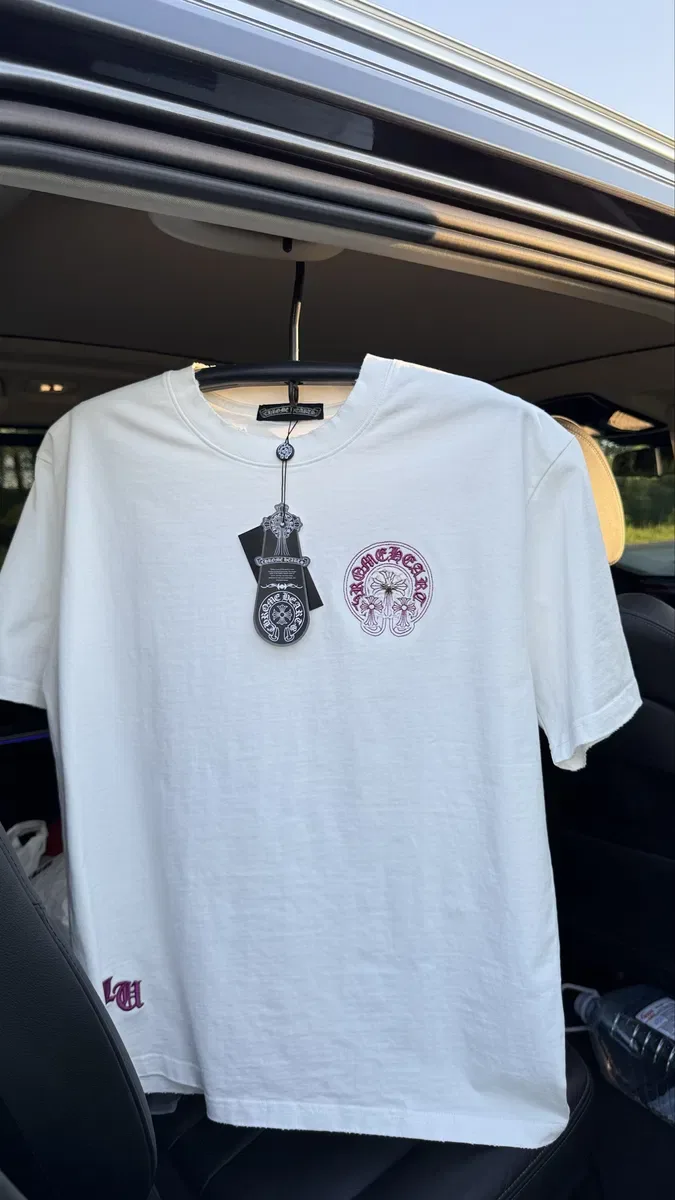 Футболка Хром Харст | Футболка Chrome Hearts рожева біла чорна S-M — фото 4