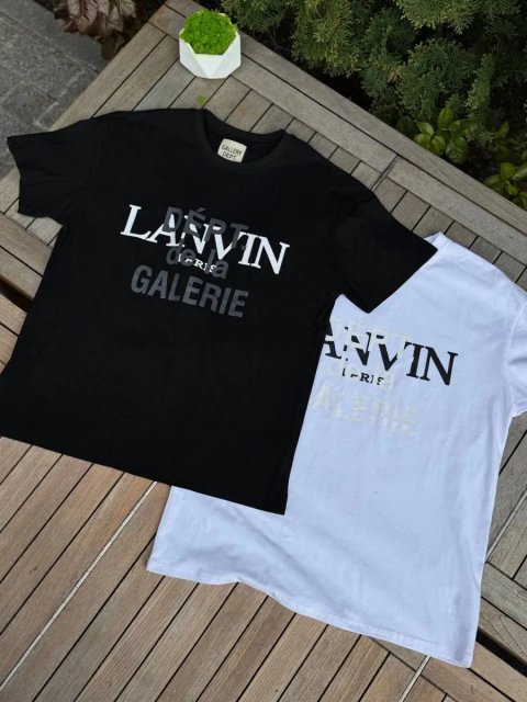 Футболка Lanvin X Gallery Dept мужская черная футболка Ланвин Х Галери Депт белая | Футболка Ланвін Х Галери Депт чоловіча чорна футболка Gallery Dept