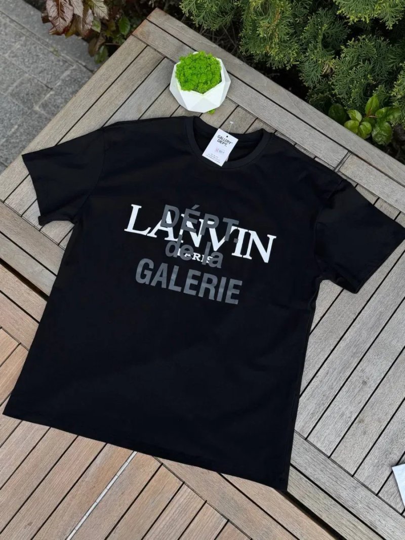 Футболка Lanvin X Gallery Dept мужская черная футболка Ланвин Х Галери Депт белая | Футболка Ланвін Х Галери Депт чоловіча чорна футболка Gallery Dept — фото 5