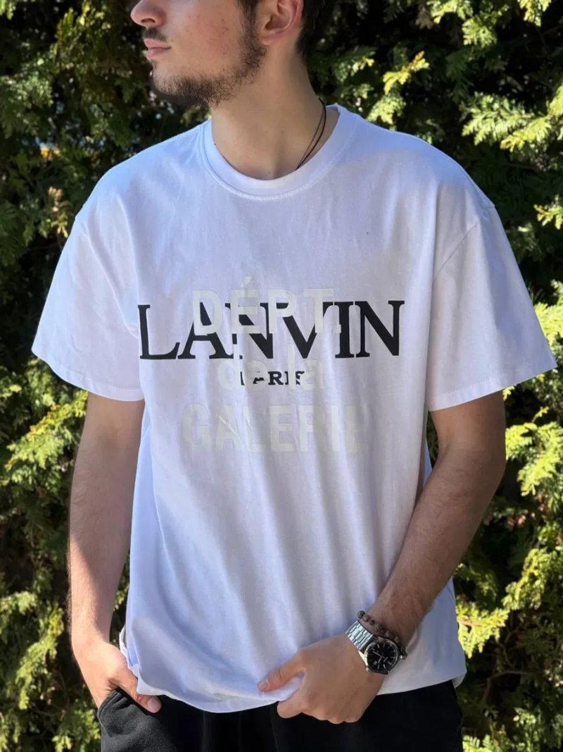 Футболка Lanvin X Gallery Dept мужская черная футболка Ланвин Х Галери Депт белая | Футболка Ланвін Х Галери Депт чоловіча чорна футболка Gallery Dept — фото 8