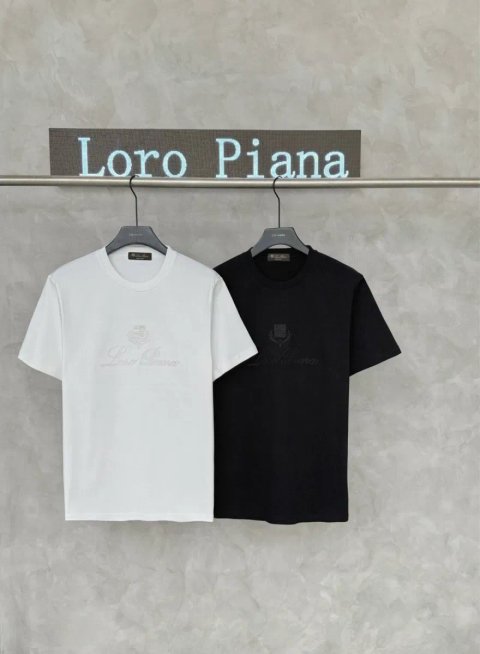 Футболка Loro Piana чоловіча преміум M-XXL біла чорна