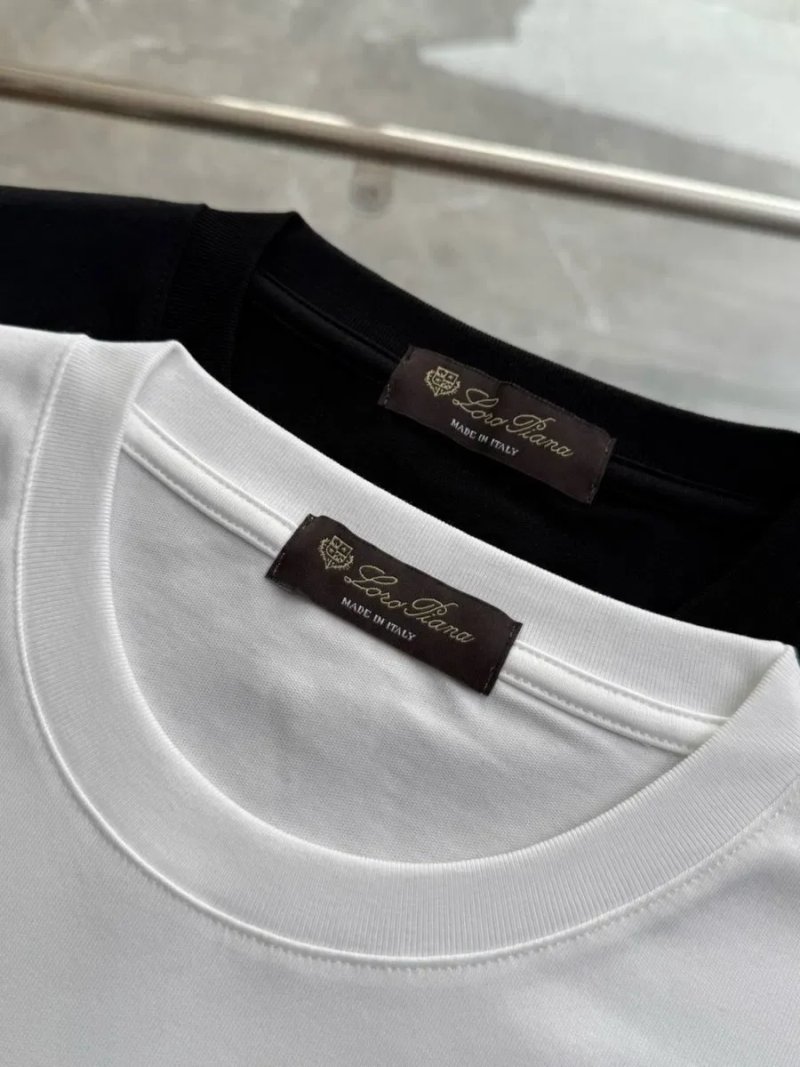Футболка Loro Piana чоловіча преміум M-XXL біла чорна — фото 7
