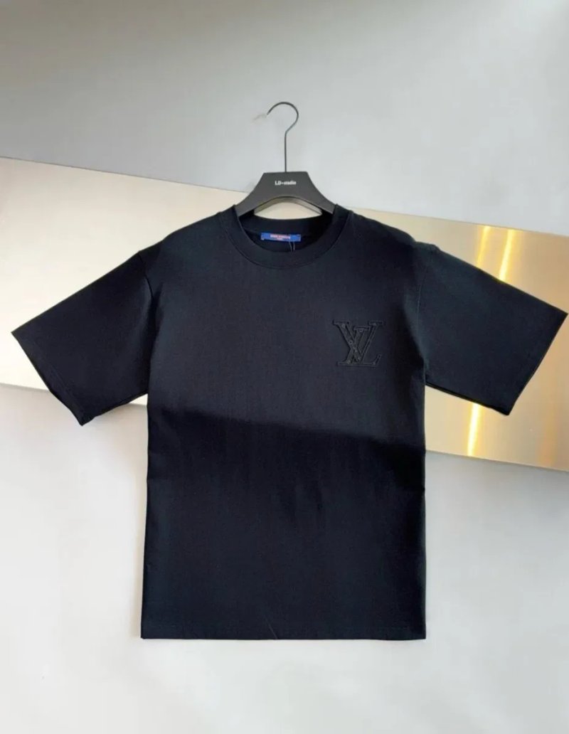 Футболка Louis Vuitton чоловіча LV S M L XL чорна біла — фото 4