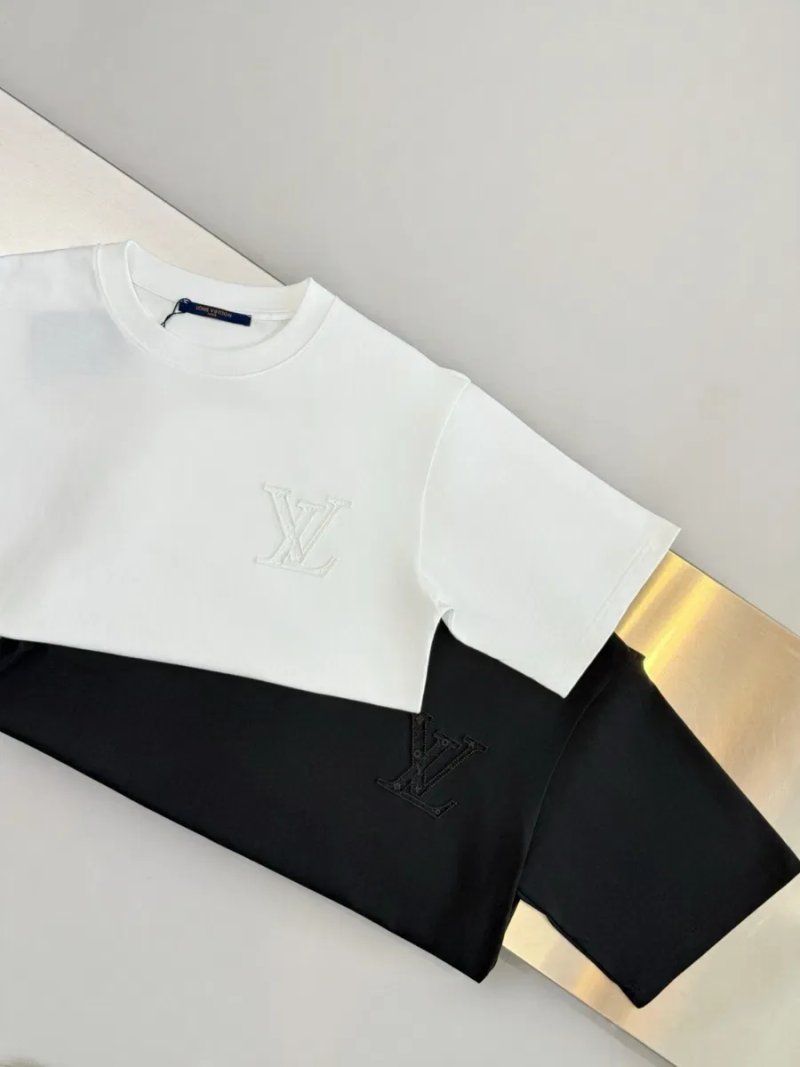 Футболка Louis Vuitton / Луі Вітон, чорна біла, (S-2XL) — фото 2