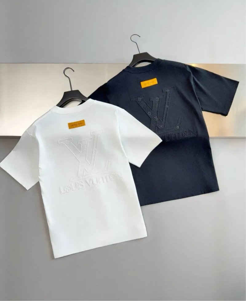 Футболка Louis Vuitton / Луі Вітон, чорна біла, (S-2XL) — фото 3