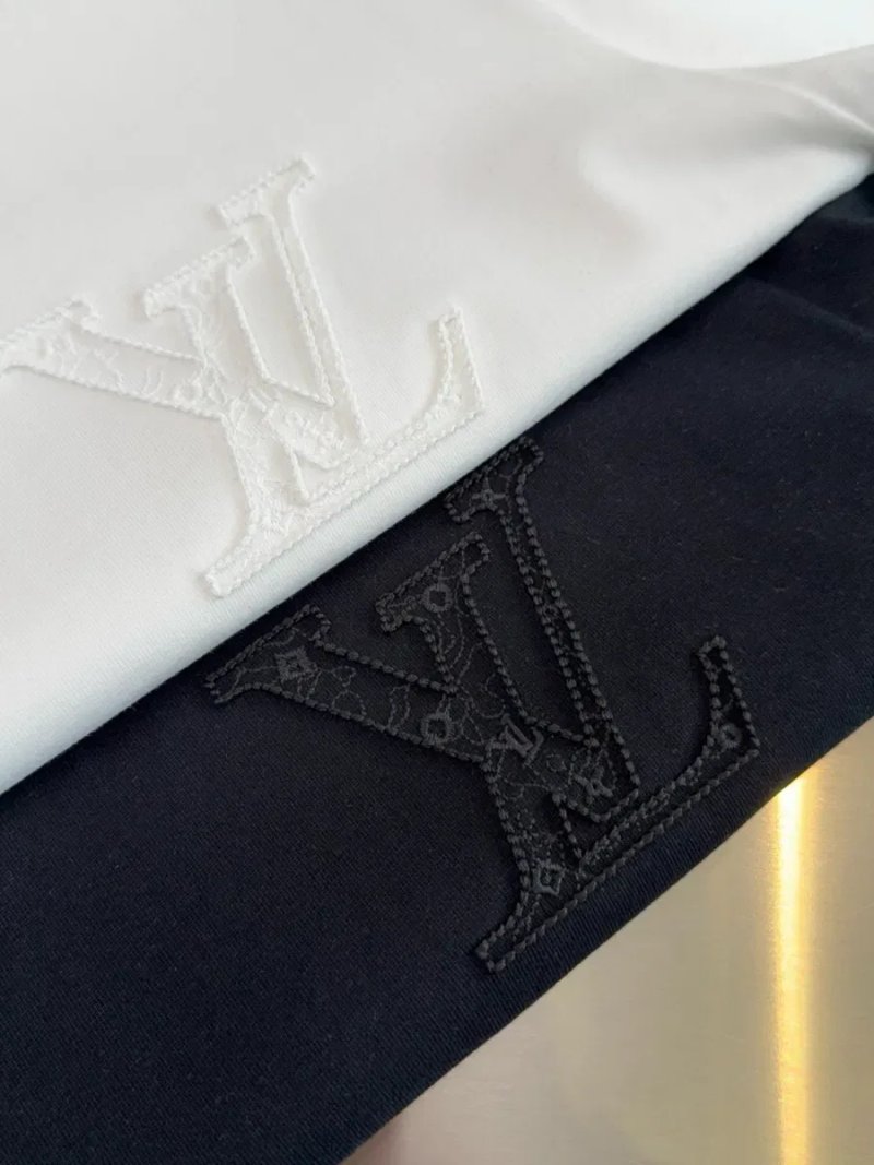 Футболка Louis Vuitton / Луі Вітон, чорна біла, (S-2XL) — фото 7